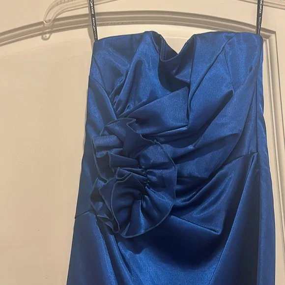 Jessica McClintock Blue Strapless Dress Jessica McClintock Blue Strapless Dress